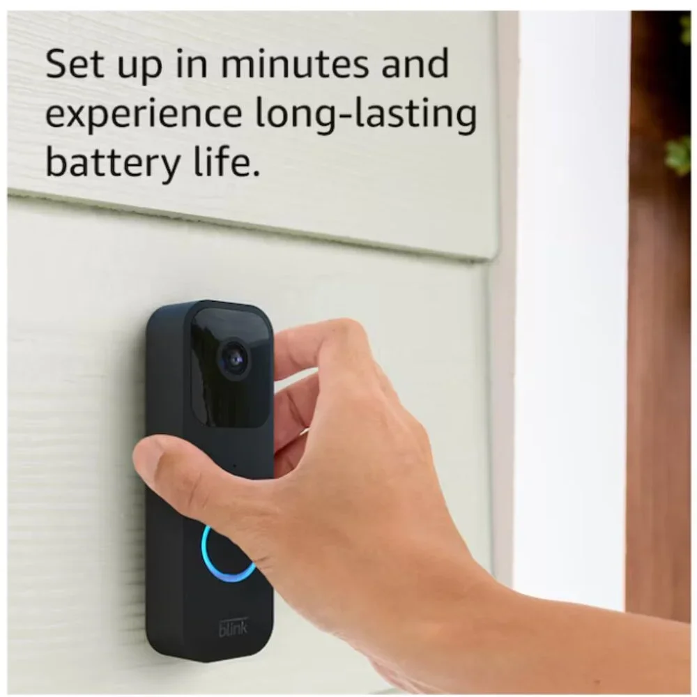 NEW Blink Video Doorbell - Works with Alexa (Black)